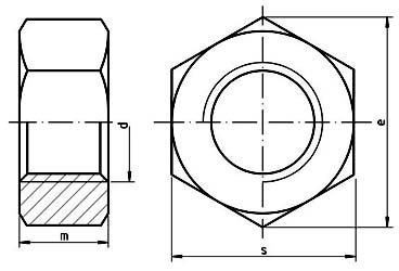 DIN 555 Hex Nuts