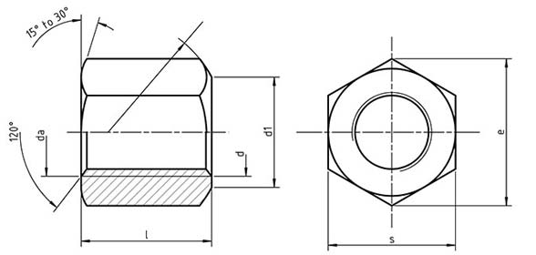 DIN 6330 Hexagon Nuts