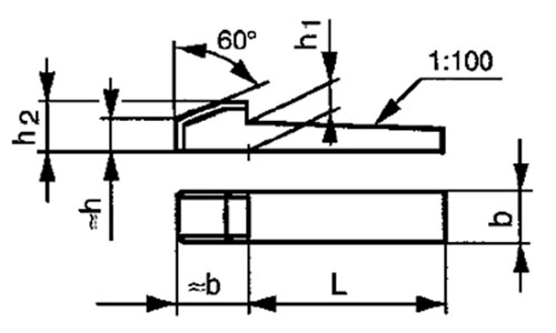 Taper Keys with Gip Heads