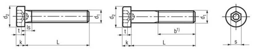 DIN 6912 Socket Head Screws