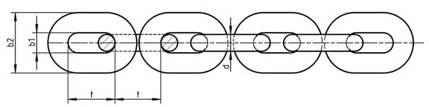 DIN 766 Round steel link chains