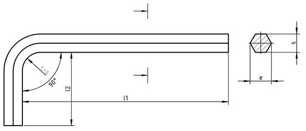 DIN 911 Hex key