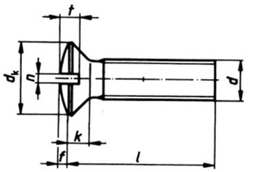 Slotted Raised Countersunk Head Screws