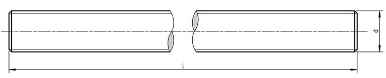 DIN 976 - Metric thread stud bolts