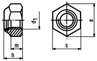 Nylon Insert Lock Nuts / Nylock Nuts