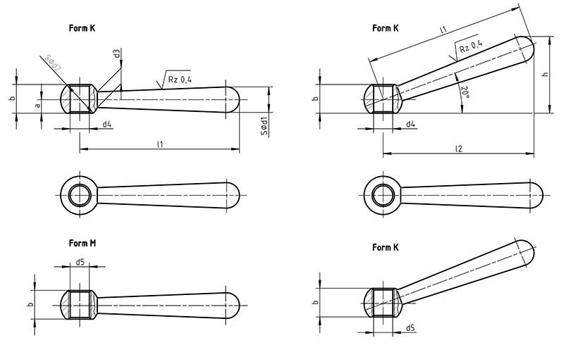 DIN 99 Clamping Levers