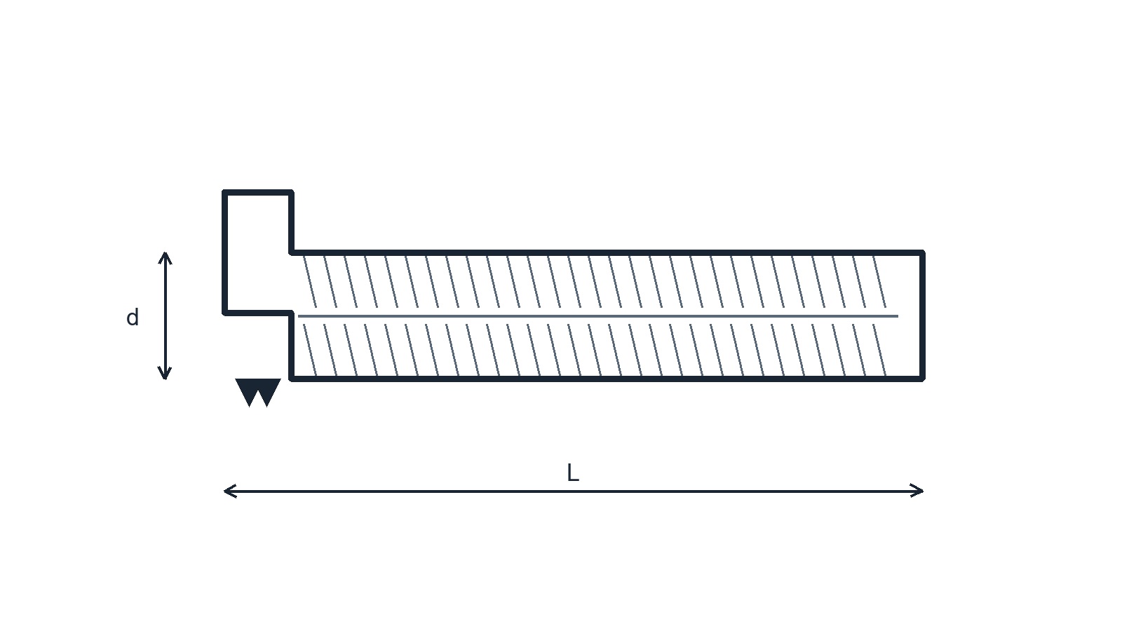 IFI 148 Threaded Projection Weld Studs technical drawing: IFI-148 covers threaded projection weld studs in several configurations. Drawing shows threaded shank and integral weld projections.