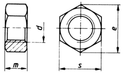 ISO 8673 Hexagon Nuts with Metric Coarse and Fine Pitch Threads